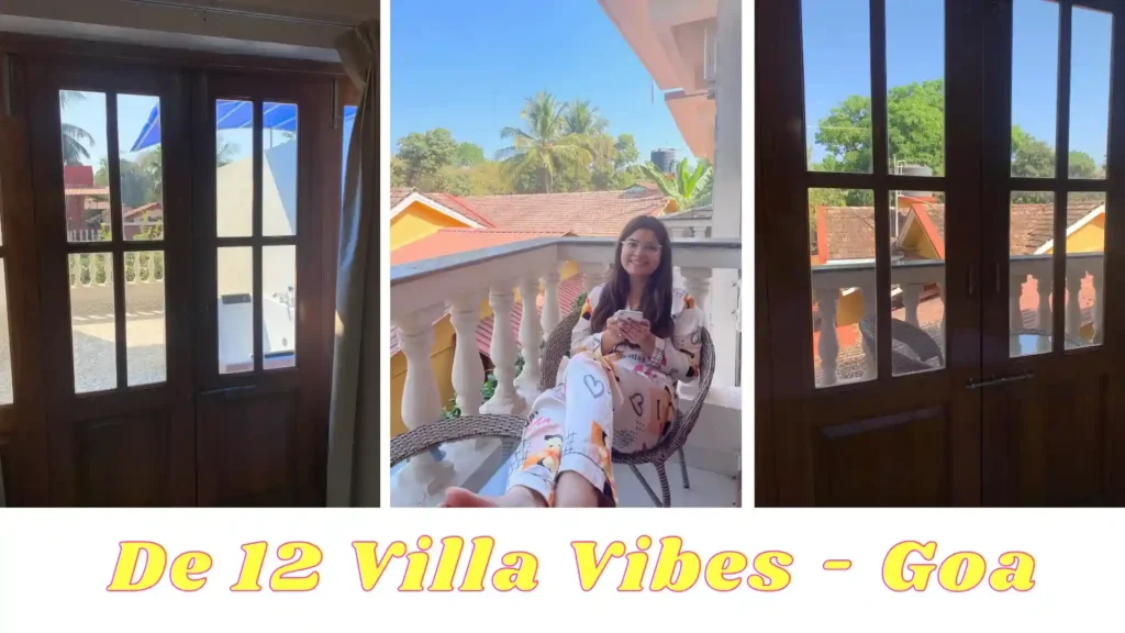 A collage of De 12 Villas window pictures - an absolute delight. One of the pictures has Heena sitting in the balcony. 