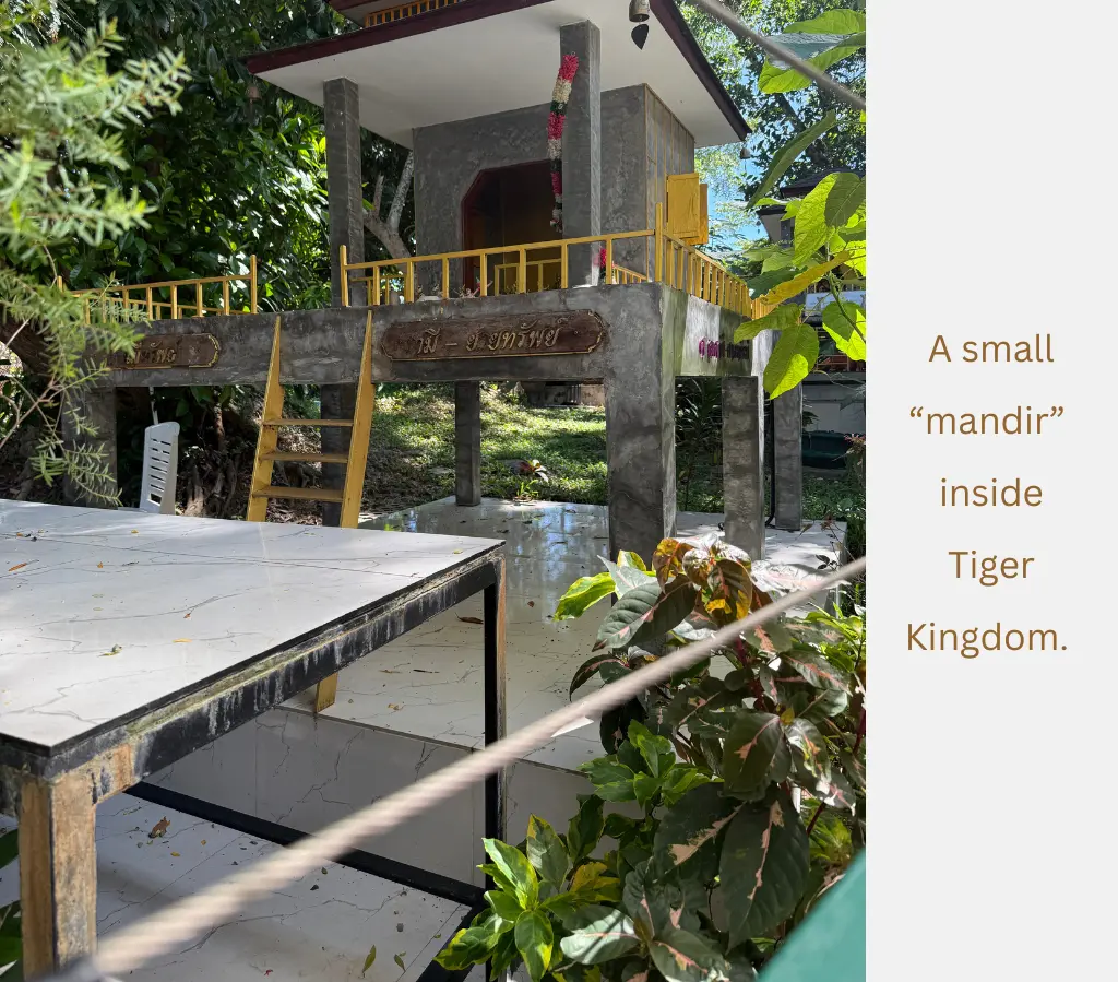 A mandir inside Tiger Park, Phuket