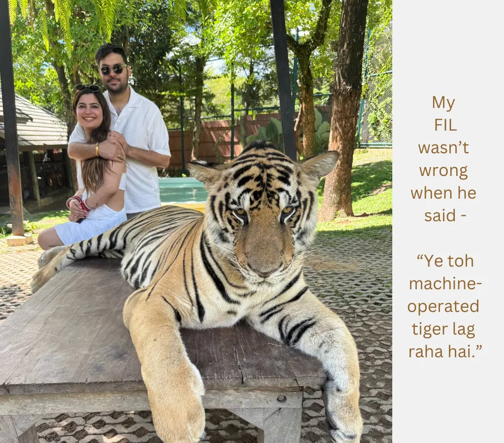 Me and Mine in the Tiger Kingdom, Phuket.