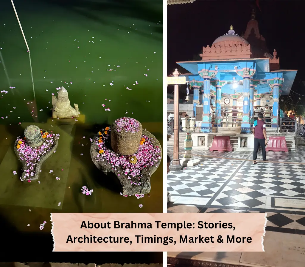 Brahma Temple Pushkar & Pushkar Lake with Shivling
