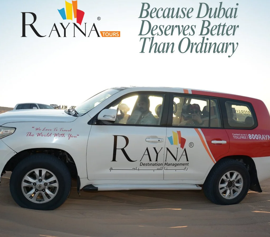 A pic with sand duning by Rayna Tours in Dubai